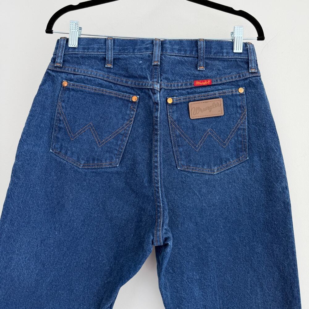 Vintage Wrangler Jeans Womens 30x33 Blue Denim Western Pants 80s 90s USA Made - Picture 2 of 12